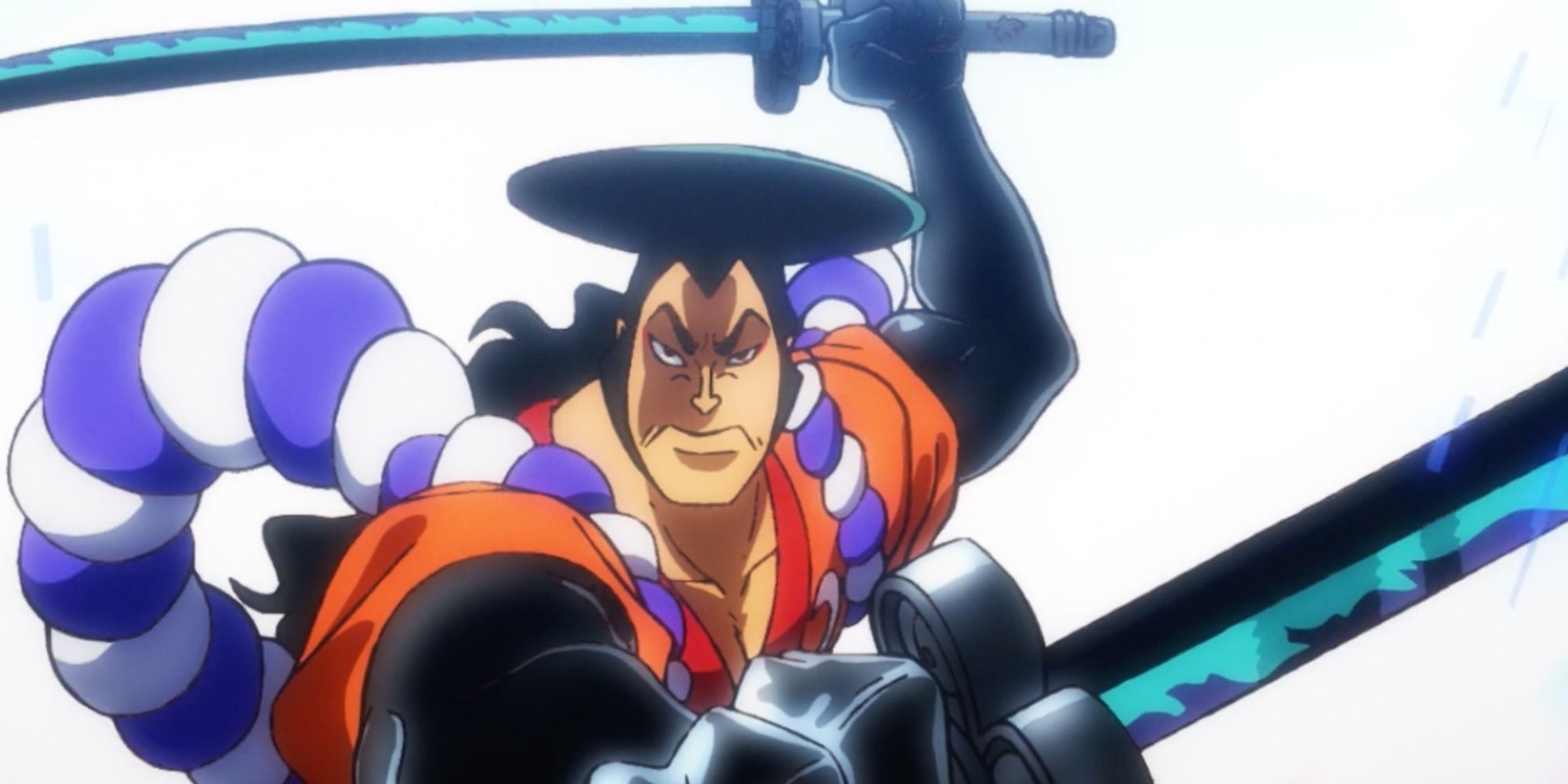 One Piece Kozuki Oden using his two-sword style