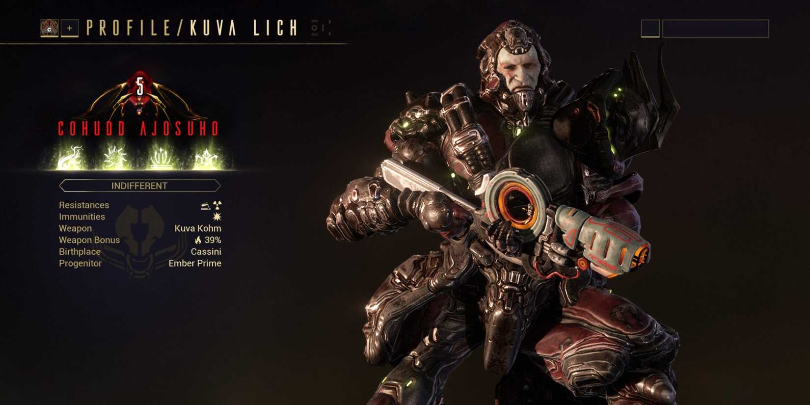 Kuva Kohm warframe