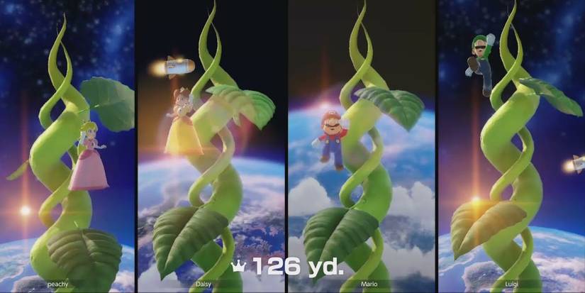 Mario Party Superstars Leaf Leap Minigame