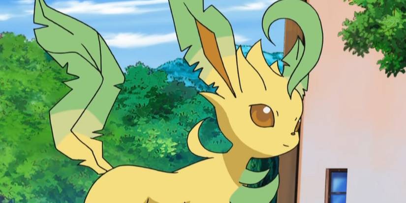Pokemon Leafeon outside