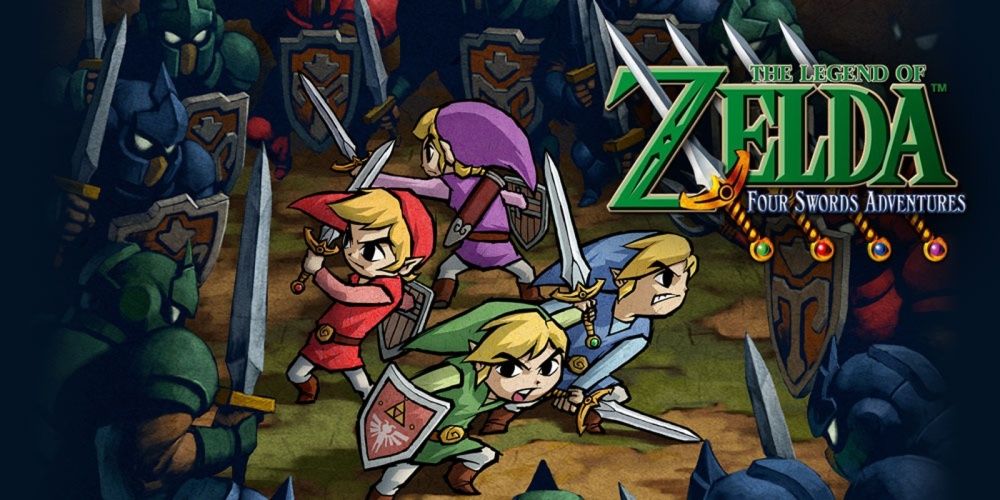 Legend of Zelda Four Swords Main Art Cropped