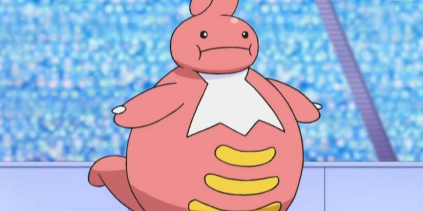 Pokemon Lickilicky in battle