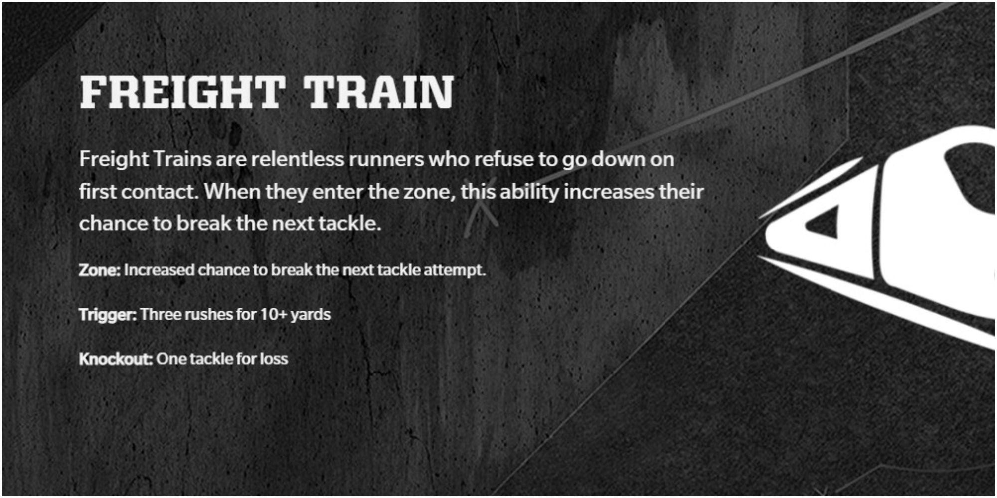 Madden NFL 22 Freight Train X Factor Description