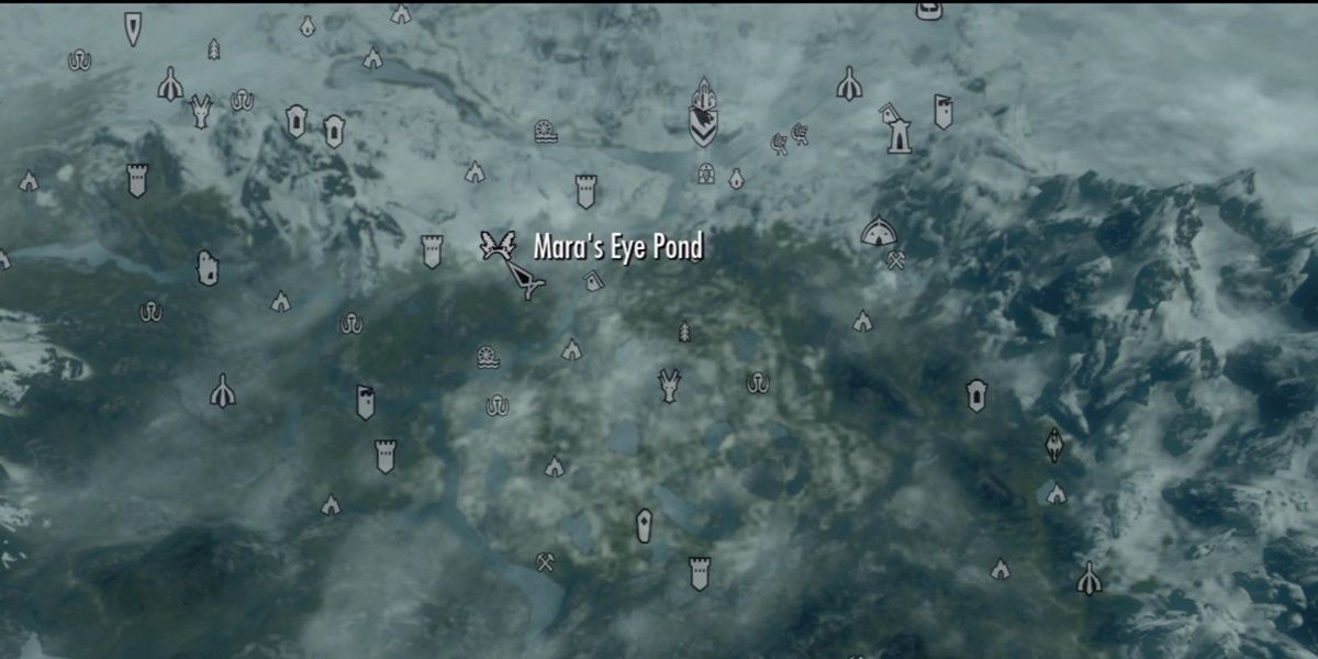 Mara's Eye Pond Location On The Map Skyrim