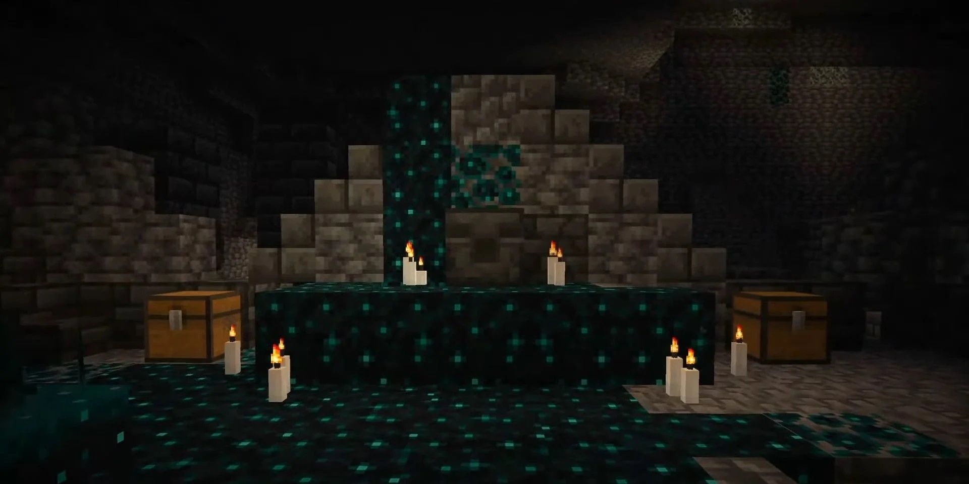 Minecraft deep dark city treasure