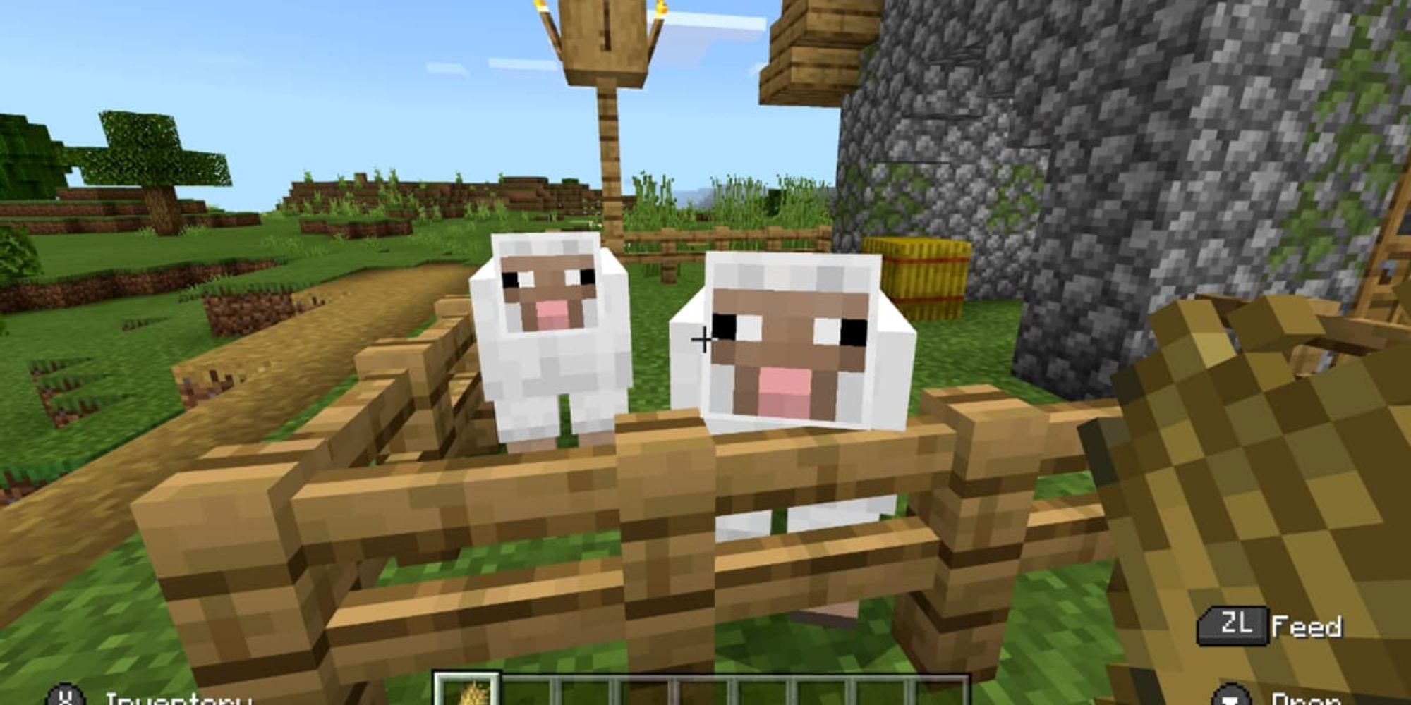 Minecraft Sheep In A Pen