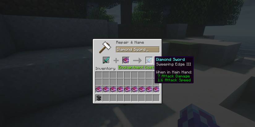 Minecraft Sweeping Edge Enchantment