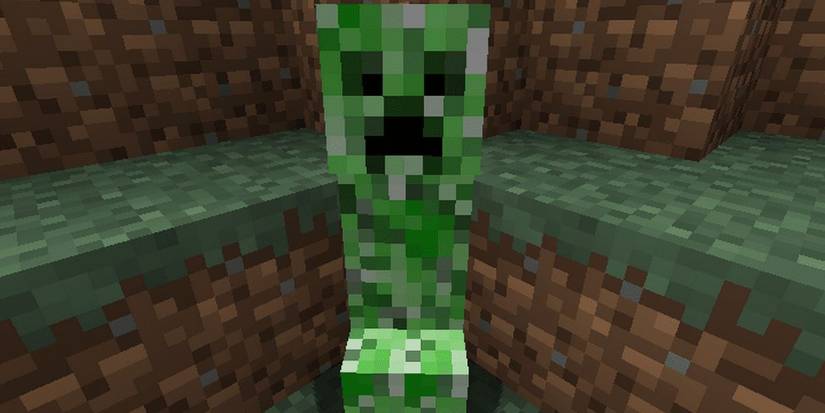 A Creeper in Minecraft