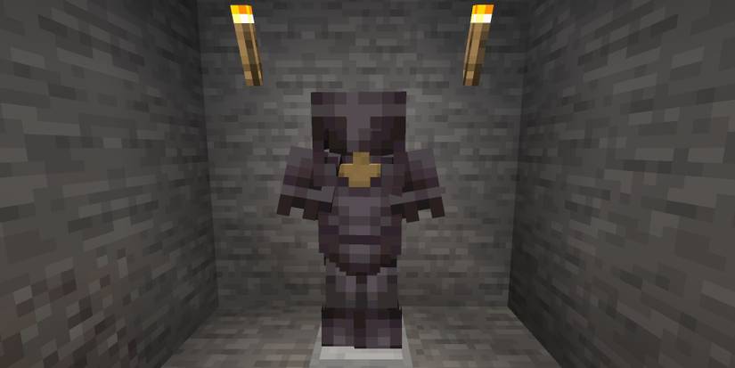 Netherite Armor in Minecraft