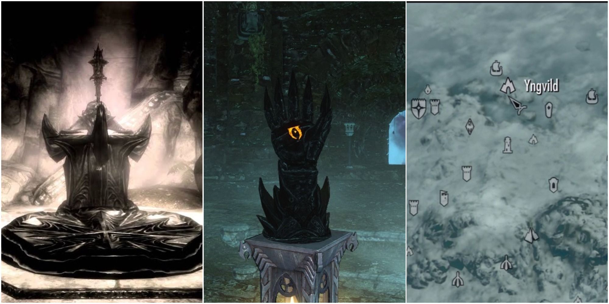 Molag Bal's Shrine, The Midden and Yngvild are some creepy locations in Skyrim