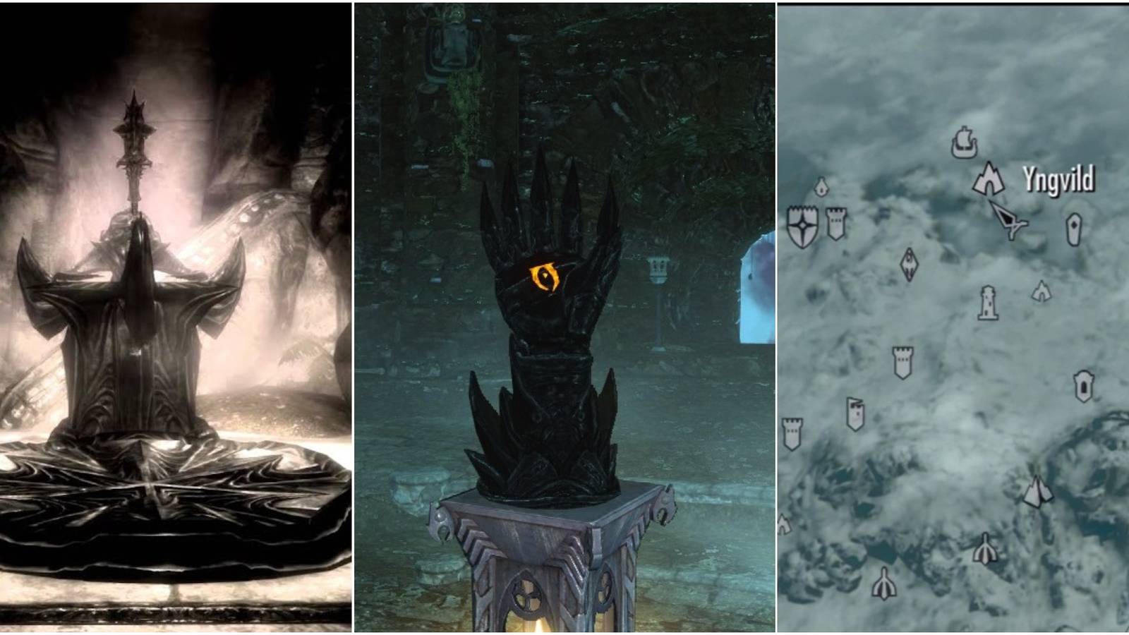 Molag Bal's Shrine, The Midden and Yngvild are some creepy locations in Skyrim