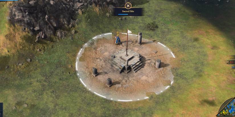 Monk capturing Sacred Site