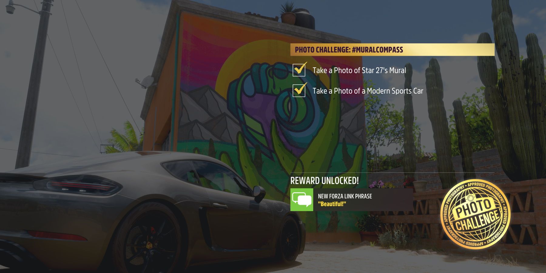 Forza Horizon 5 Star 27's Mural photo reward