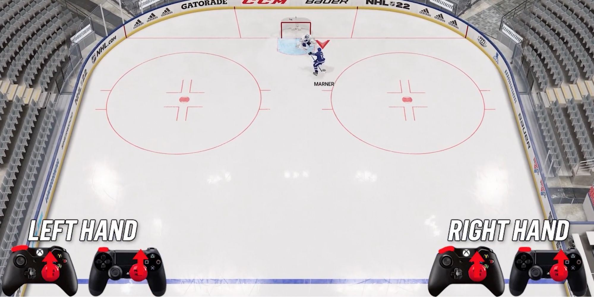NHL 22 - Player uses Forehand Tuck