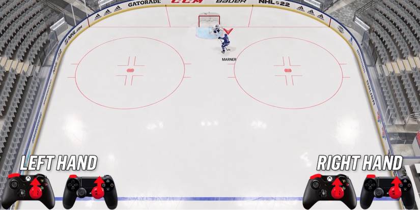 NHL 22 - Player uses Forehand Tuck