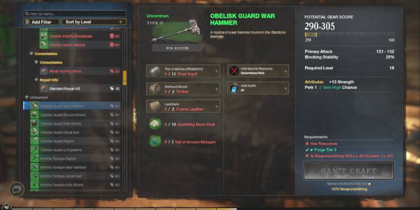 Obelisk Guard War Hammer