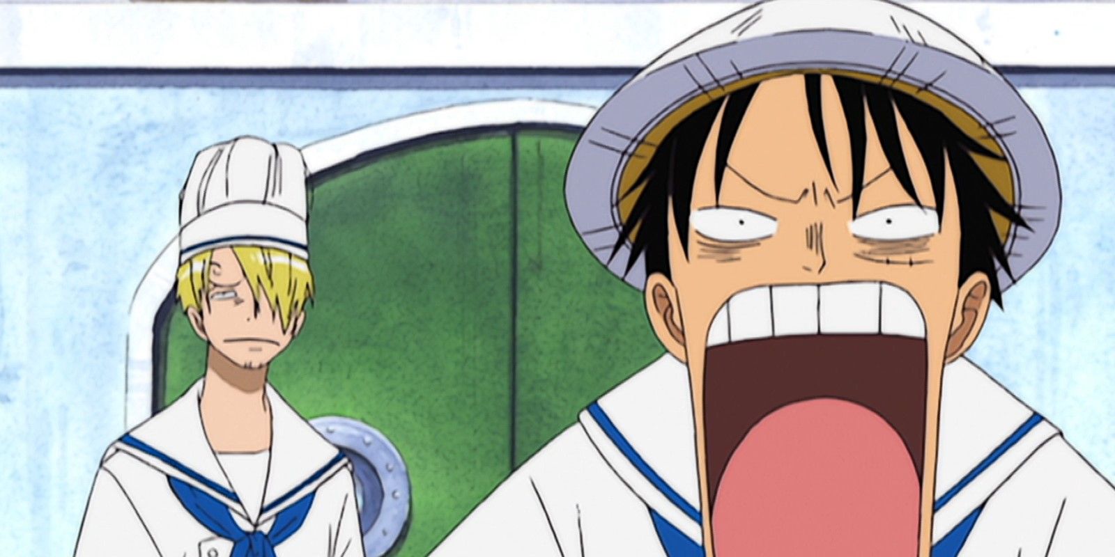 One Piece Luffy disguised as a chef