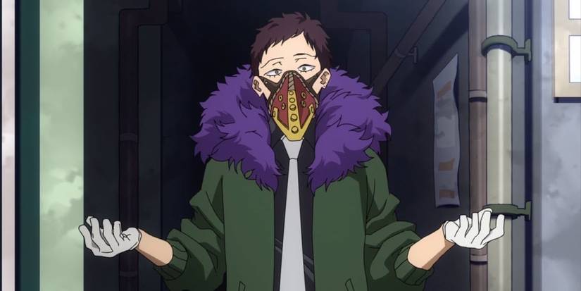 My Hero Academia Overhaul Chisaki with mask in alleyway