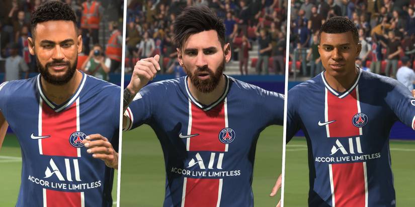 PSG's attacking lineup in FIFA 22