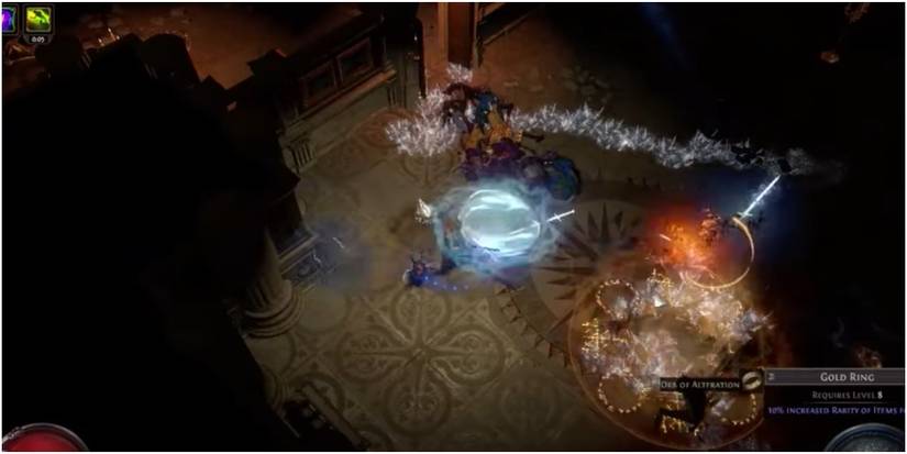 Path Of Exile Scion Throwing A Sword Across The Room