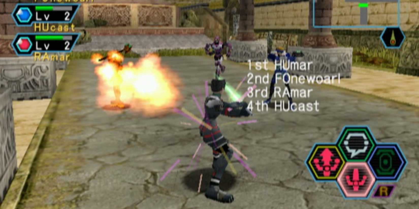 Turn based combat on Phantasy Star Online Dreamcast
