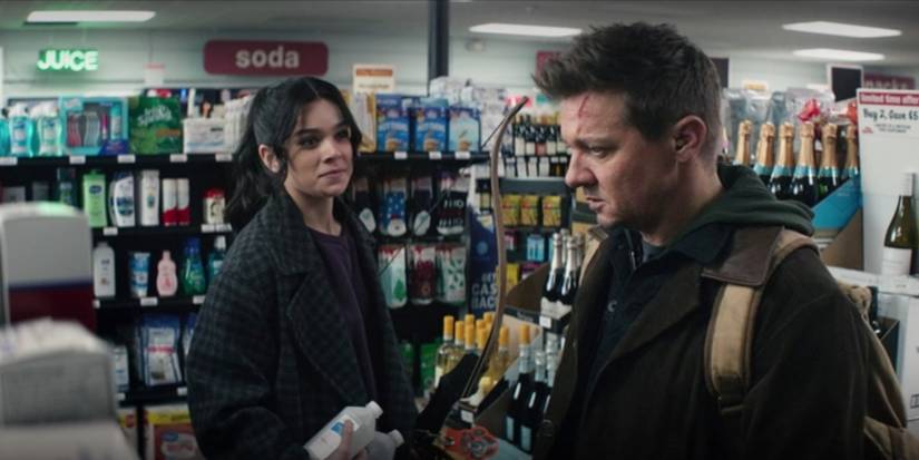 Hawkeye Jeremy Renner and Hailee Steinfeld Pharmacy