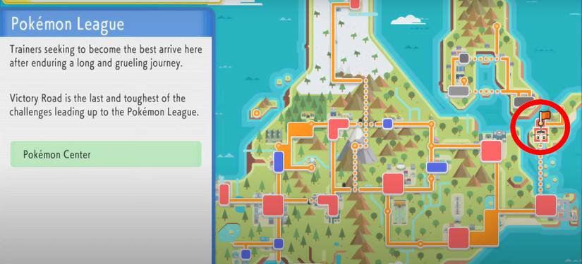 Pokemon BDSP Victory Road Location