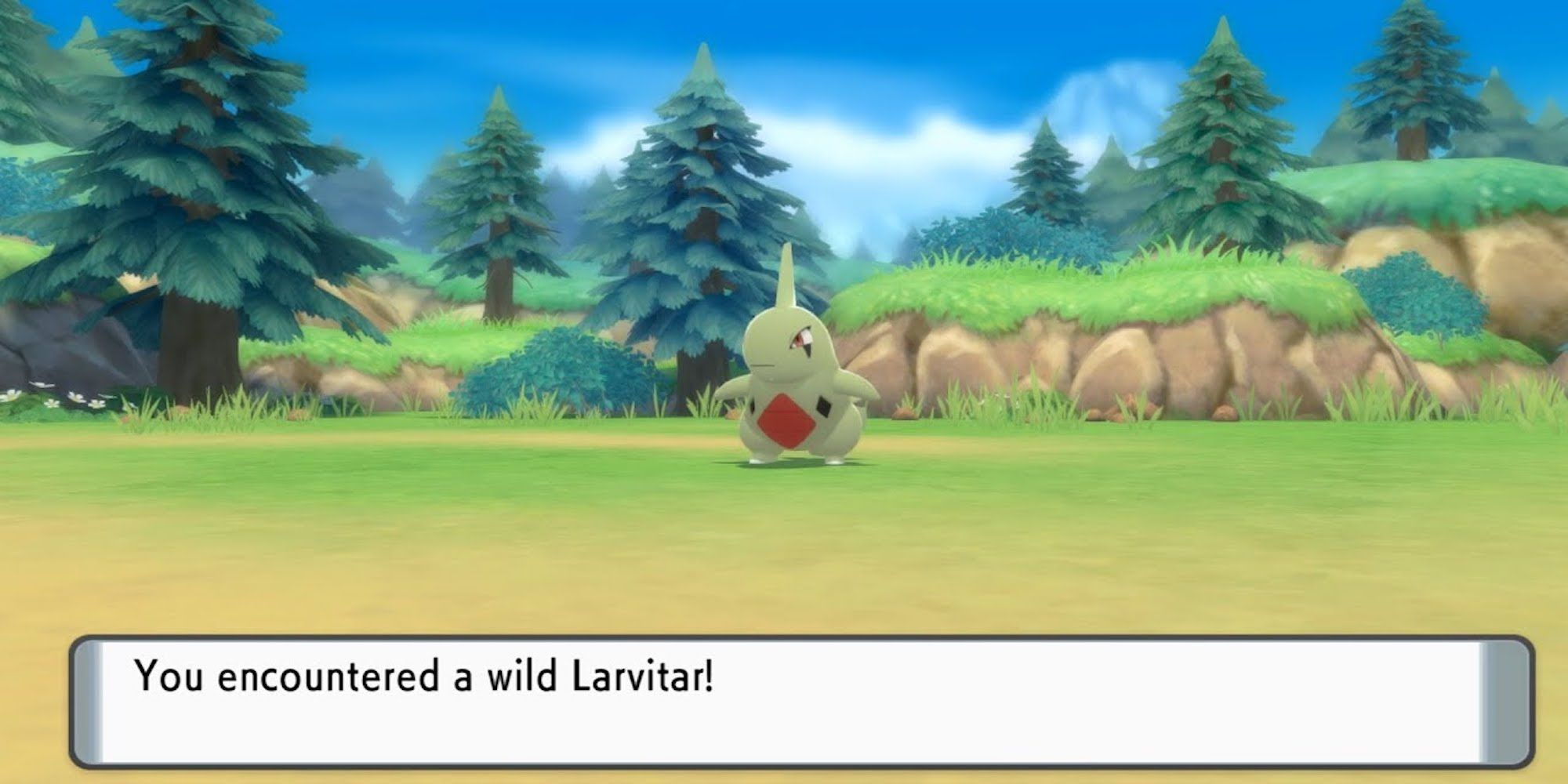 Larvitar from Pokemon Brilliant Diamond