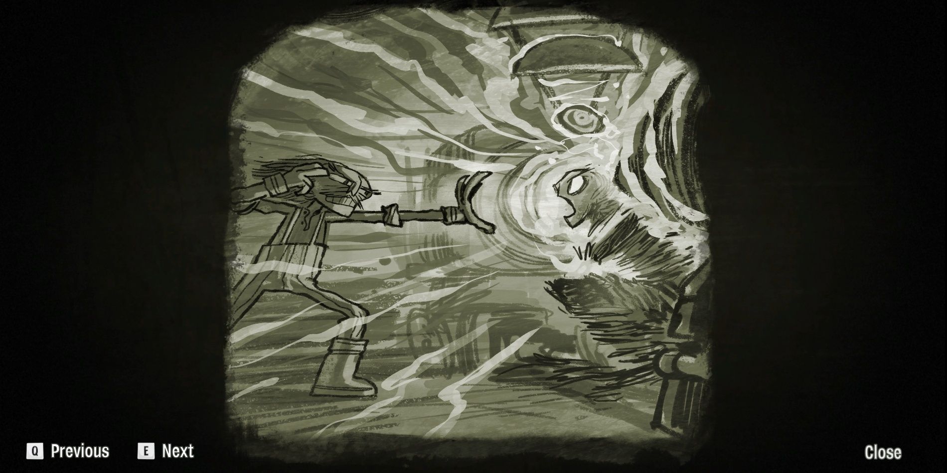 A memory vault featuring Ford Cruller and Lucretia in Psychonauts 2