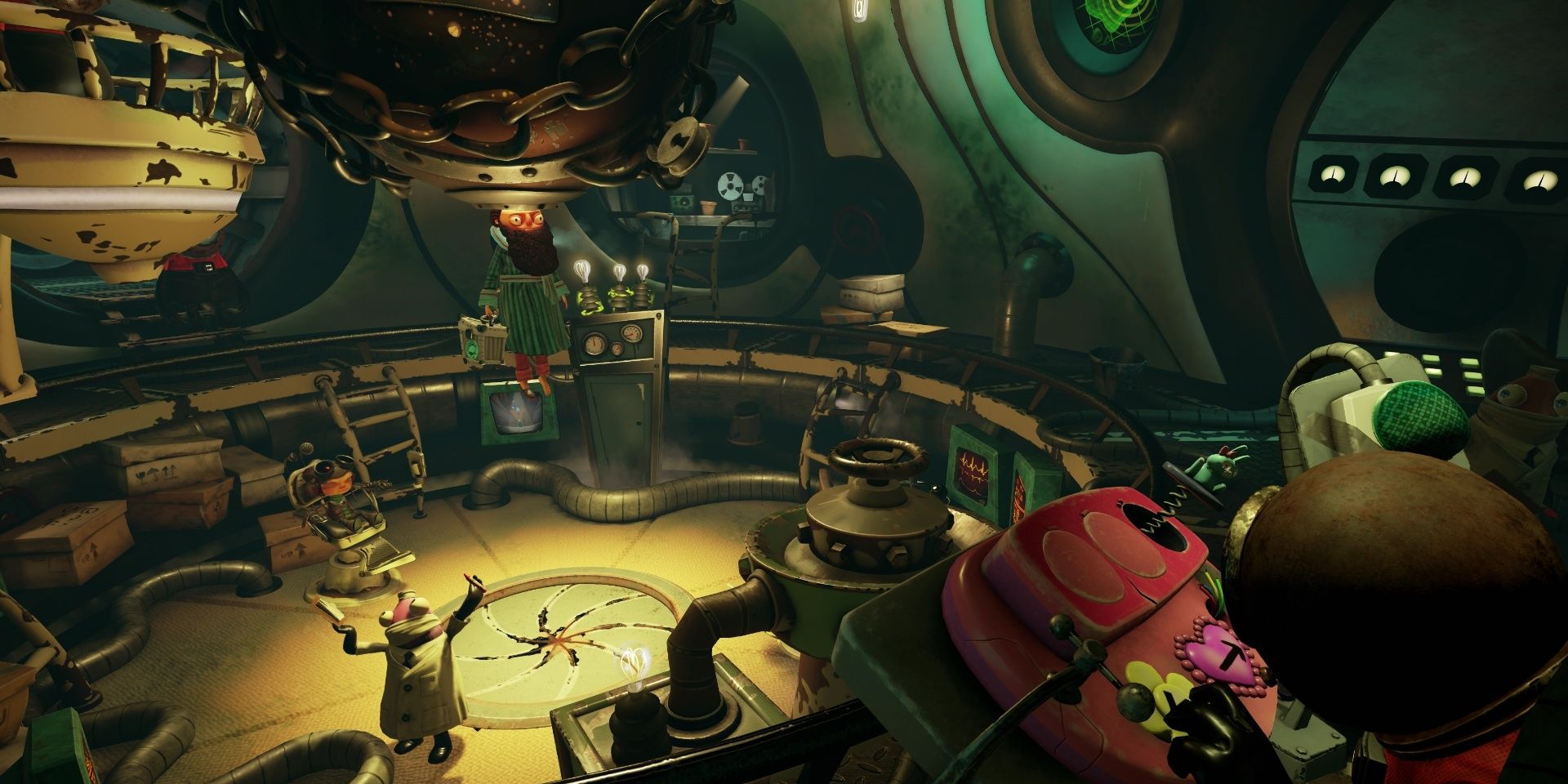 Truman and his lockbox in Psychonauts in the Rhombus Of Ruin