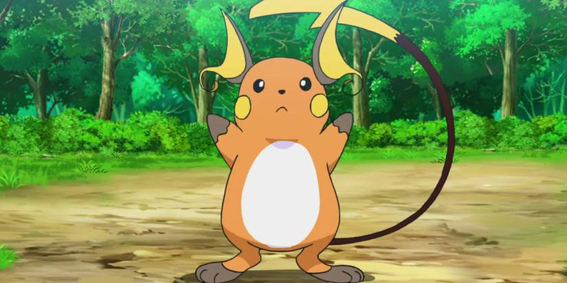 Pokemon Raichu raising arms