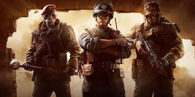 Rainbow Six Siege Characters Bursting Through A Wall