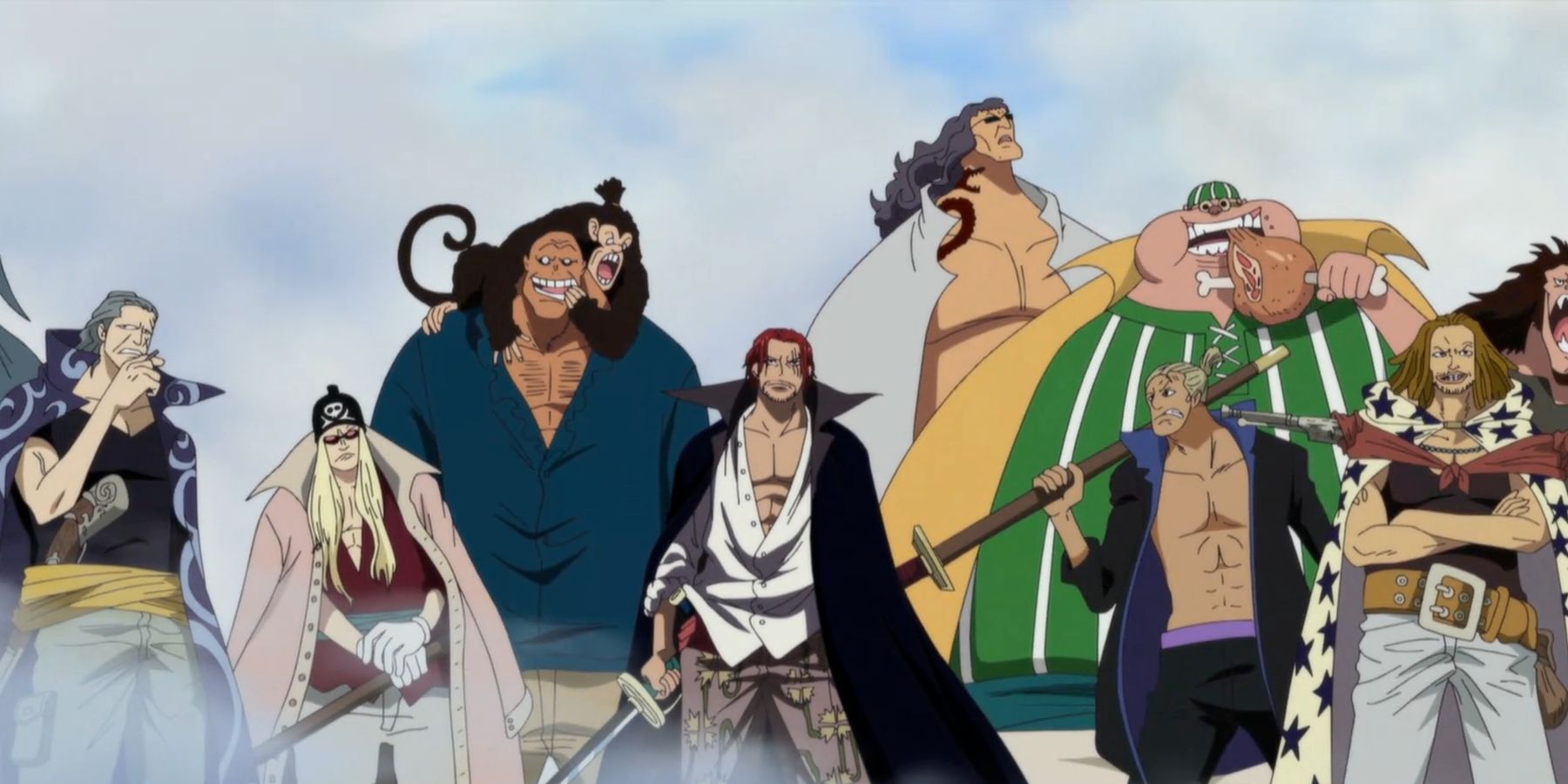 One Piece Red Hair Pirates arrive at Marineford