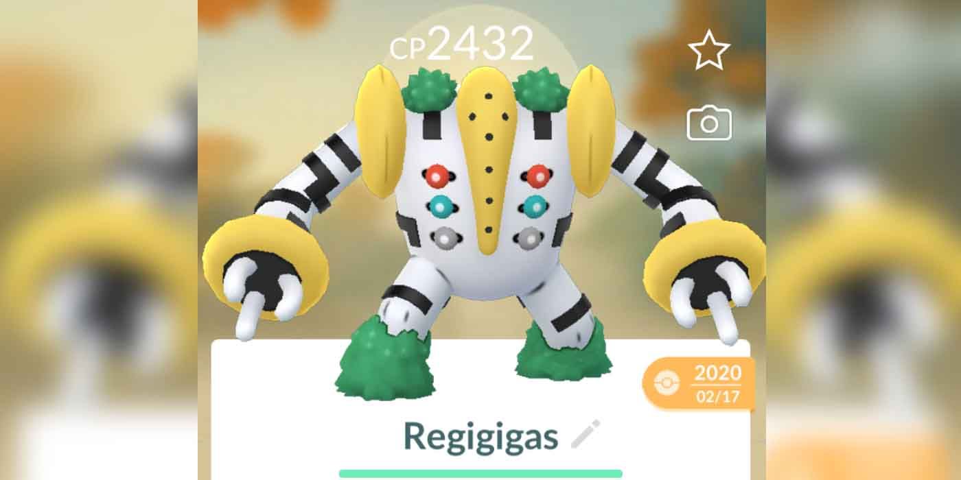 Regigigas Нормальный тип в Pokemon GO