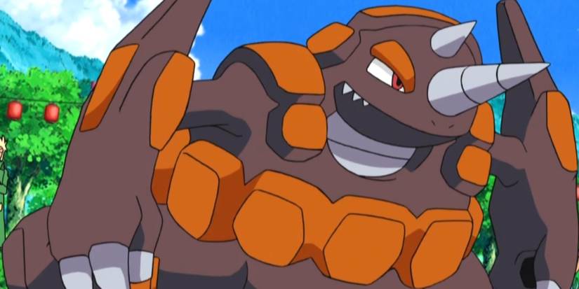 Pokemon Rhyperior in battle