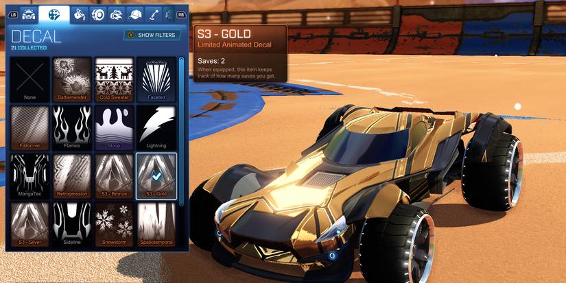 3d Rockets Gold Rocket League: The Best Decals, Ranked