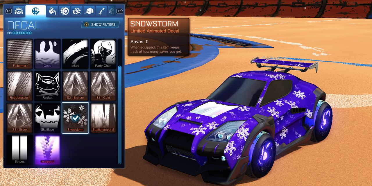 Rocket League The 10 Best Decals SnowStorm