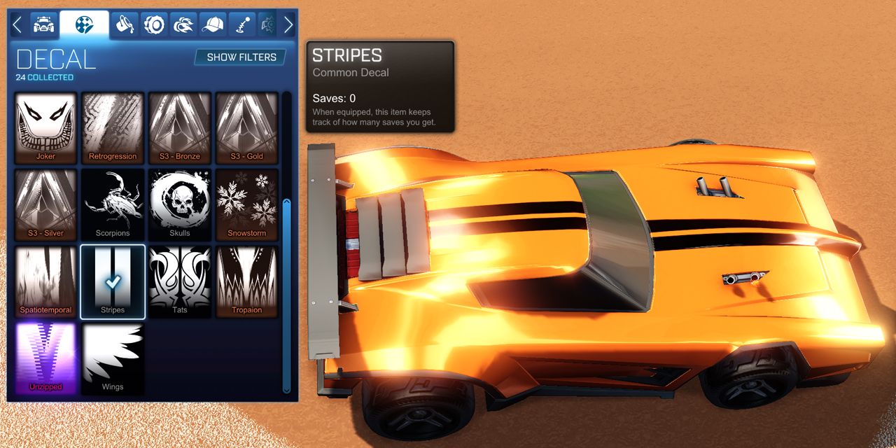 Rocket League The 10 Best Decals Stripes