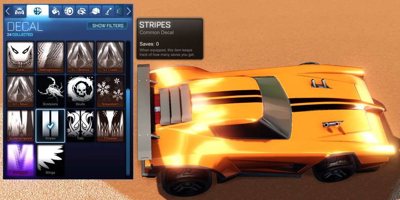 Rocket League The 10 Best Decals Stripes
