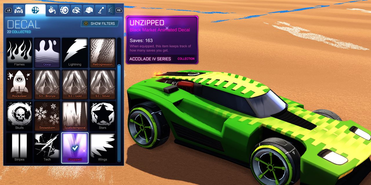 Rocket League The 10 Best Decals Unzipped