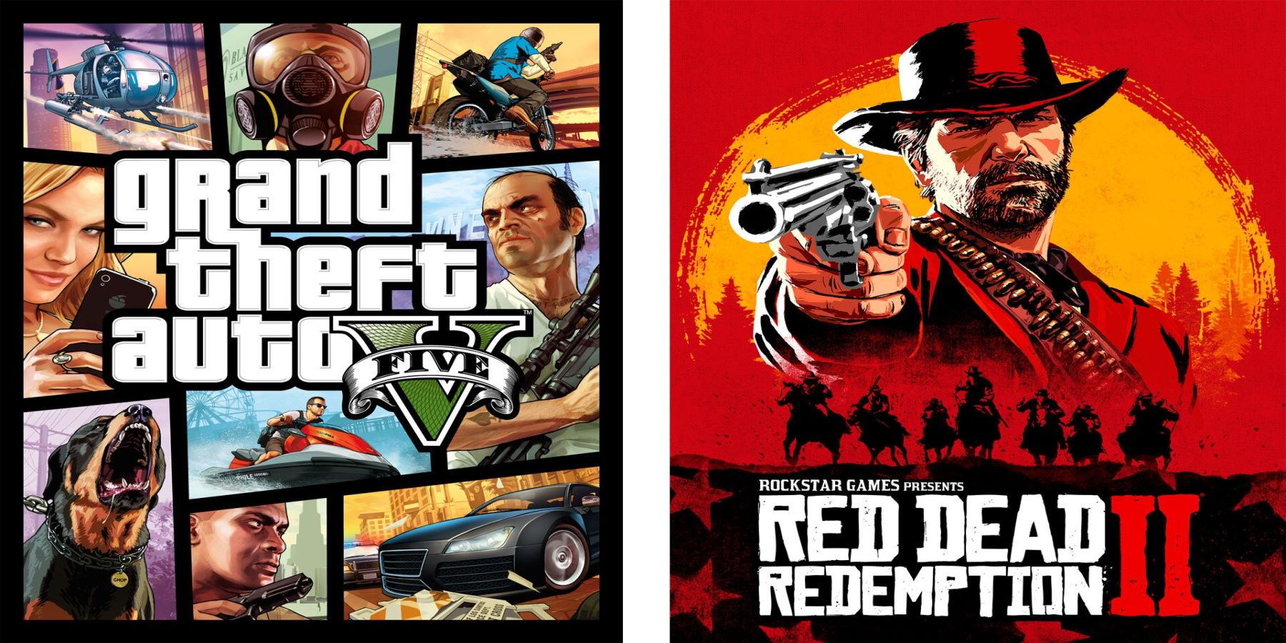 Обложки GTA 5 Red Dead Redemption 2