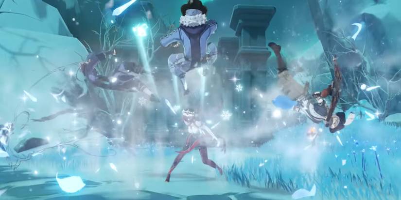 Rosaria fighting Treasure Hoarders