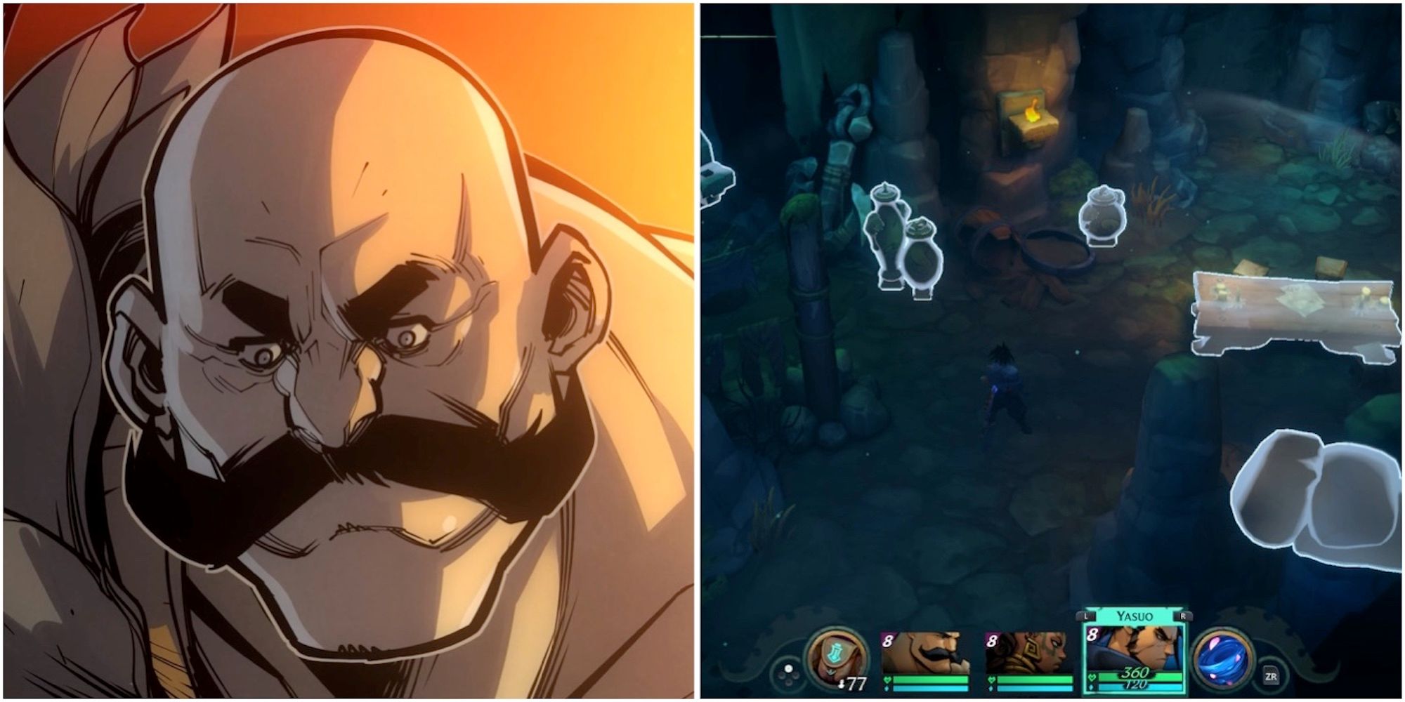 Braum and exploring the world in Ruined King: A League of Legends Story