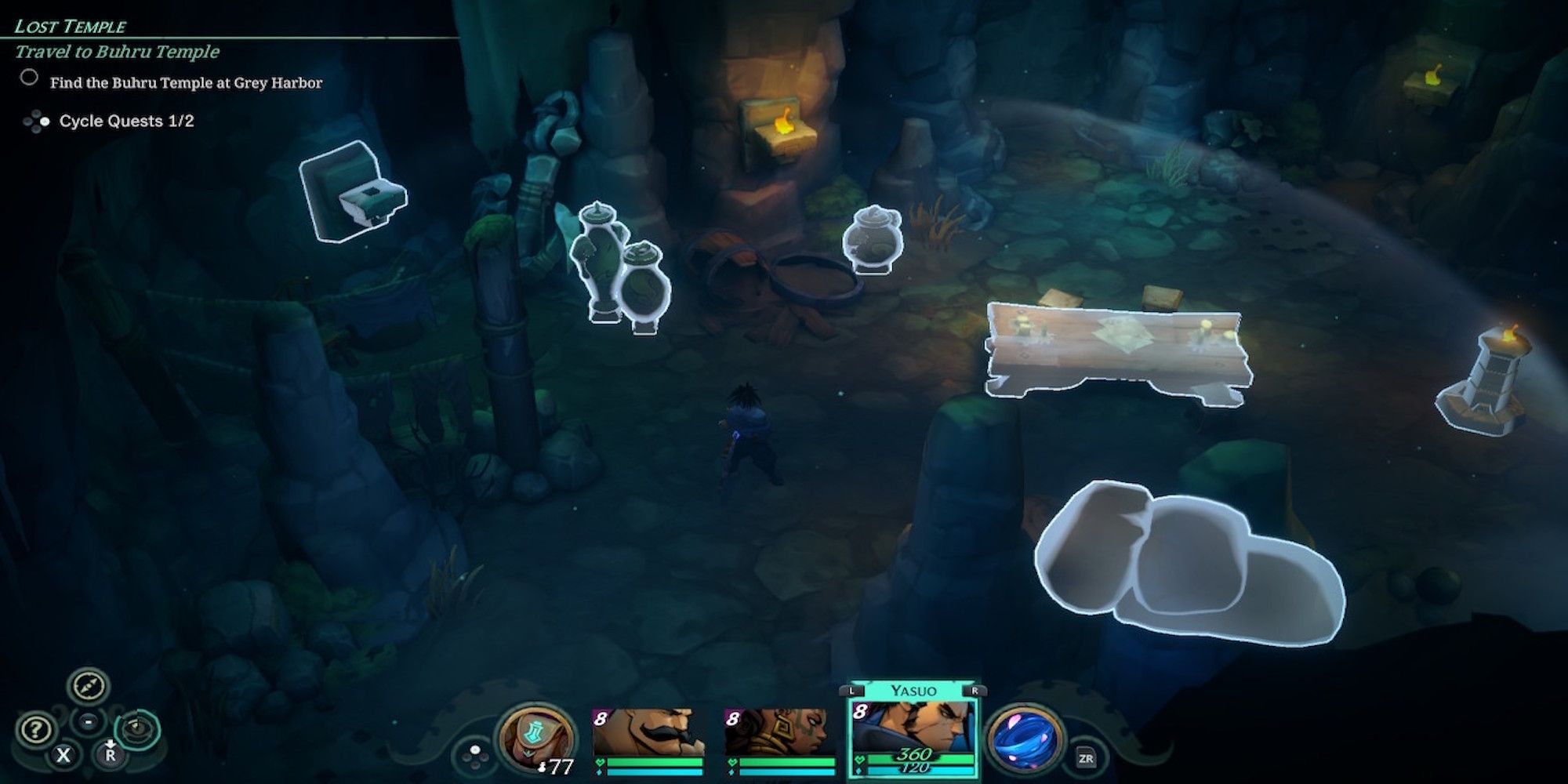 Exploring the world in Ruined King: A League of Legends Story