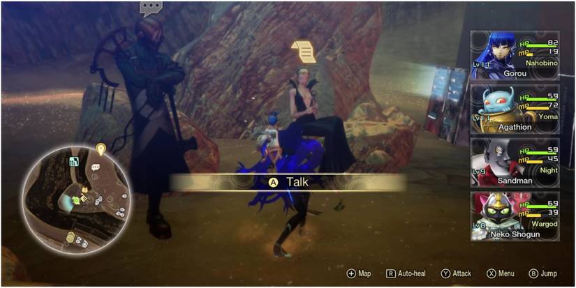 SMT 5 protagonist approaching Leanan Sidhe 