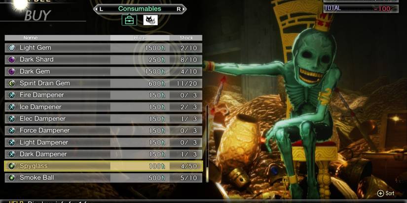 SMT5 Buying a Spyglass from Cadaver's Hollow