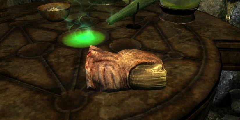 Giant's toe on an alchemy table