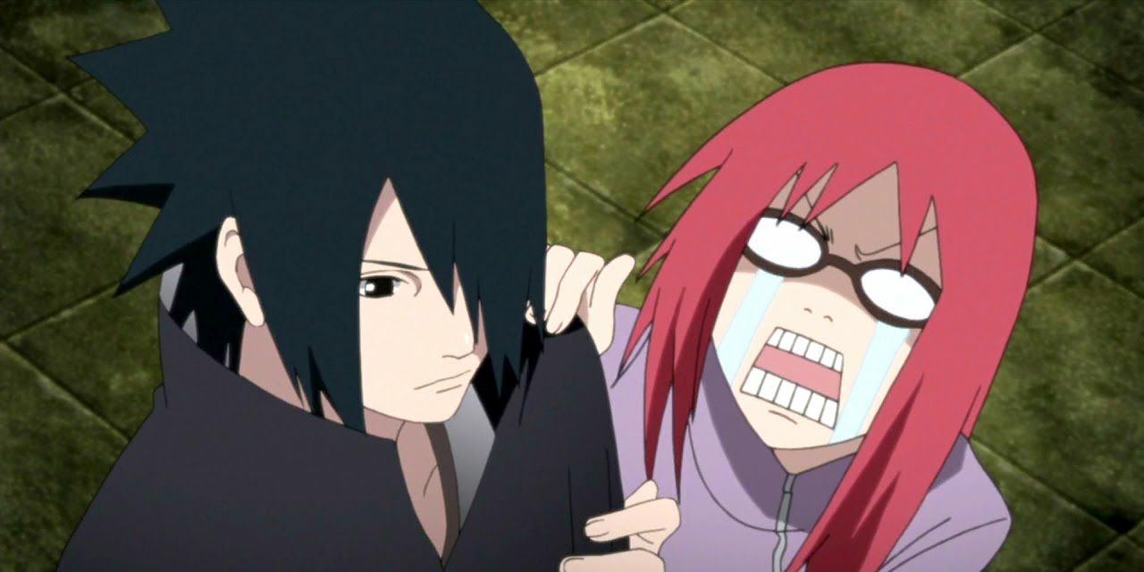 Karin begging Sasuke