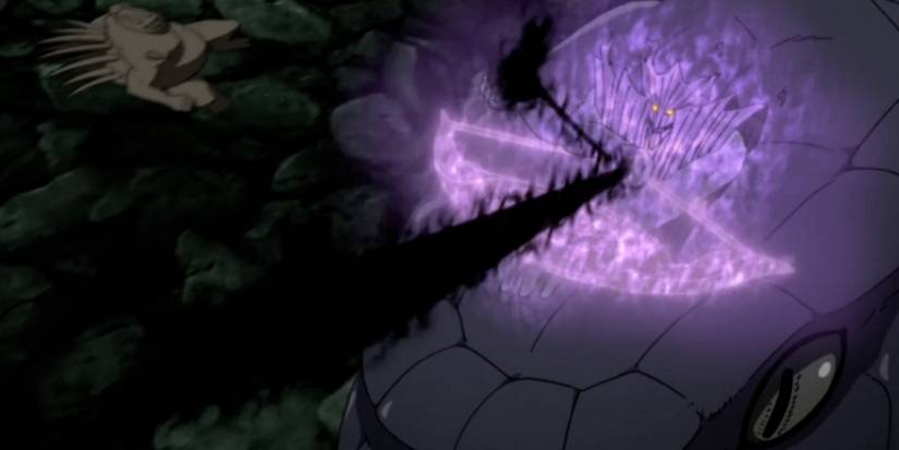 Sasuke combines Susanoo and Blaze Release