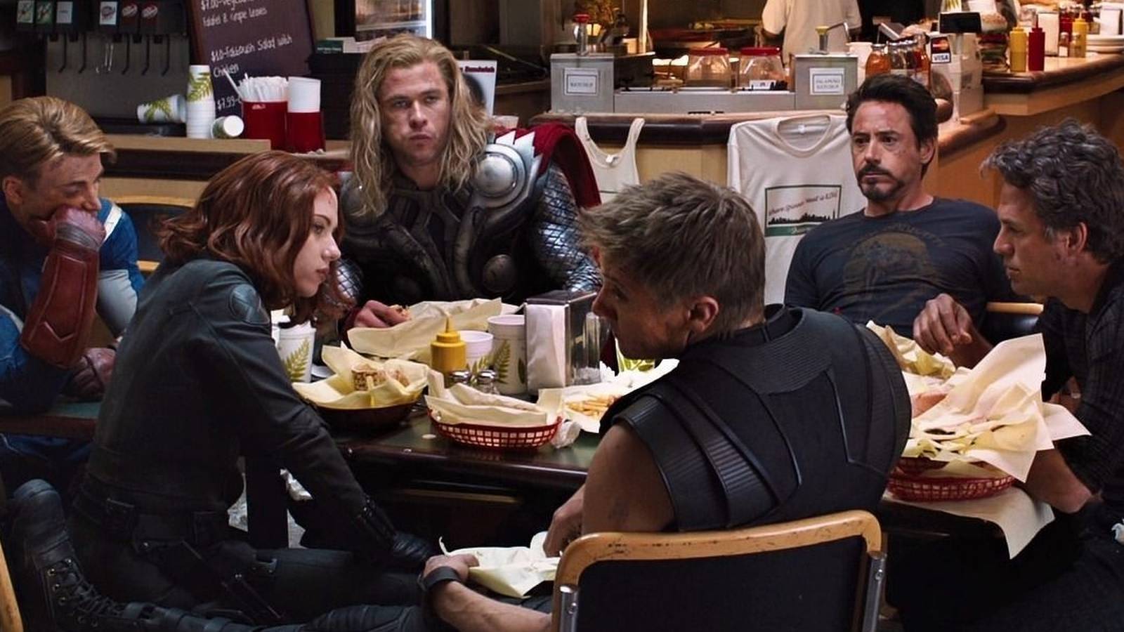 avengers shawarma scene